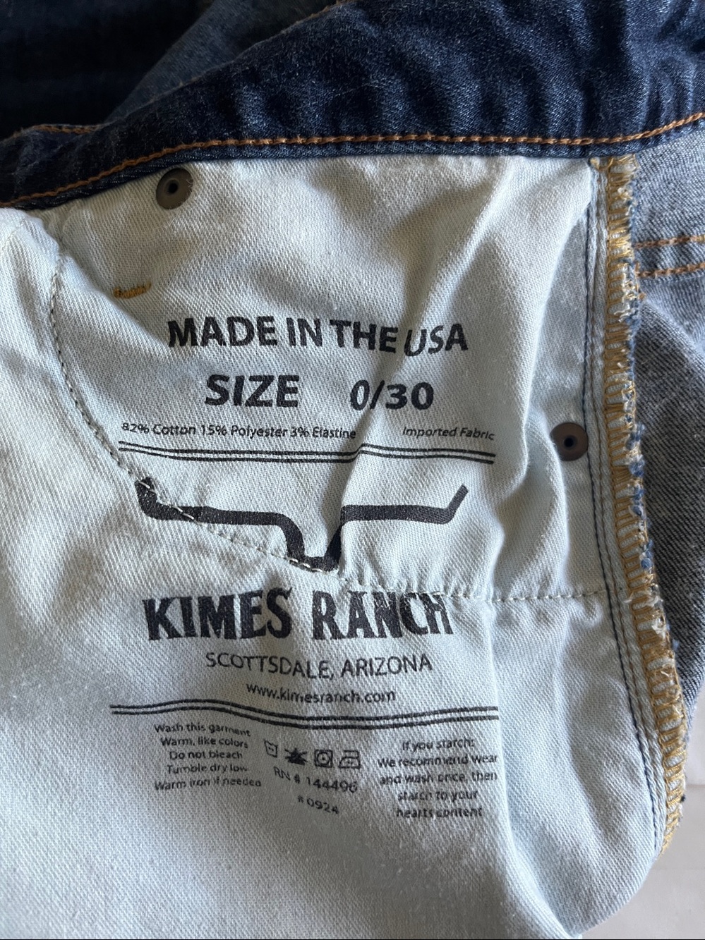 Kimes Ranch Sarah Blue Denim Jeans Size 0/30 - Picture 3 of 8